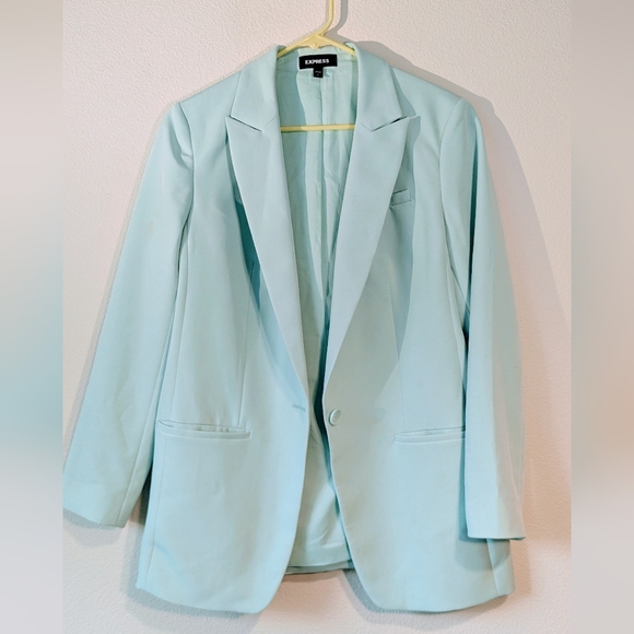 Express One Button Boyfriend Blazer size M - Picture 2 of 4